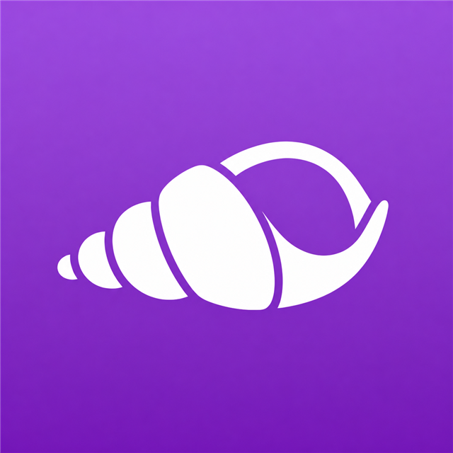 PeacePad purple conch logo